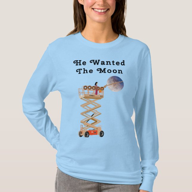 Camiseta Él Quería la Luna (Anverso)
