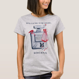 Camiseta El querido si usted me piensa es alto