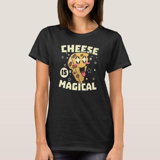Camiseta El Queso Es Una Comida Láctea De Queso Con Queso M (Anverso)