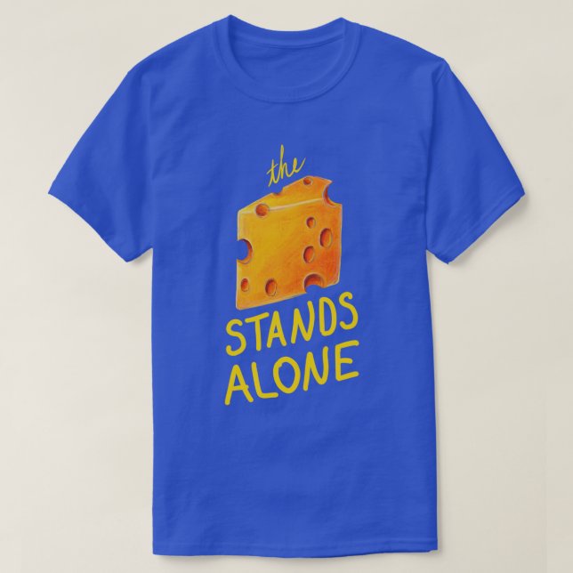 Camiseta El queso está solo (Diseño del anverso)