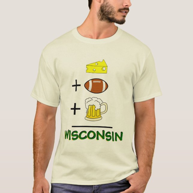 Camiseta El queso más fútbol más la cerveza iguala (Anverso)