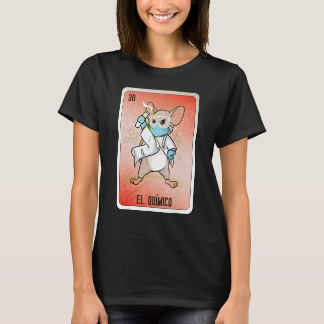 Camiseta El Químico Mexican Slang Lottery Bingo Cards (Anverso)