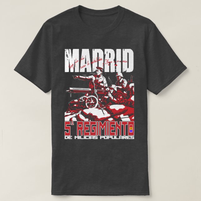 Camiseta El Quinto Regimiento MADRID T-Shirt (Diseño del anverso)