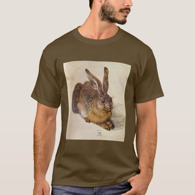 Camiseta EL RABBIT (liebre joven) de Albrecht Durer (Anverso)