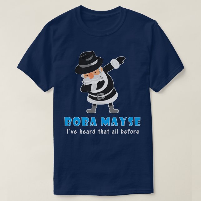 Camiseta El rabino judío Boba Mayse Hanukkah Pajamas J (Diseño del anverso)