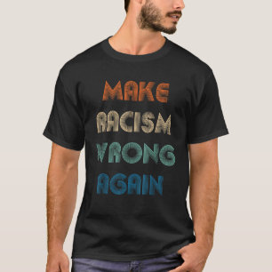 Camiseta El racismo vuelve a equivocarse contra el odio de