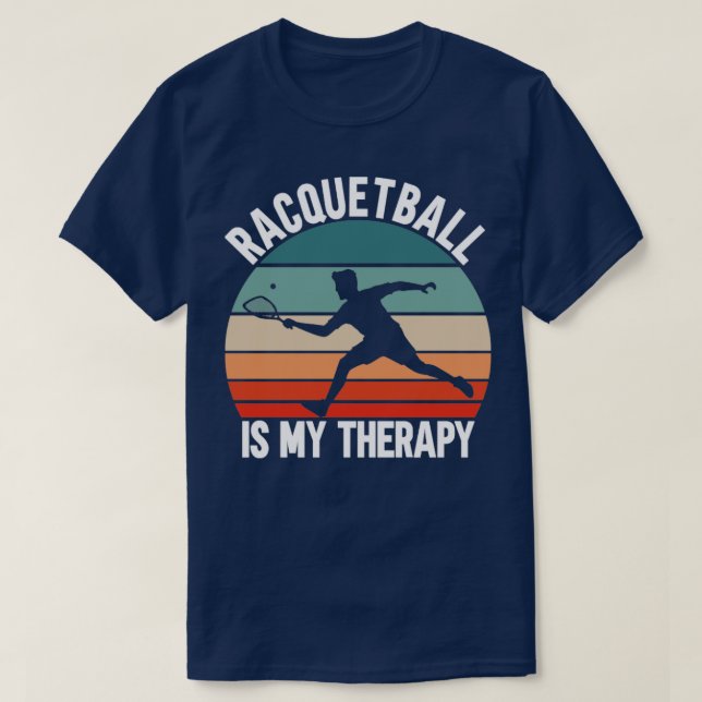 Camiseta El Racquetball es mi terapia (Diseño del anverso)