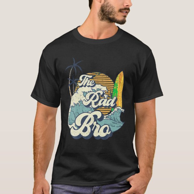 Camiseta El Rad Bro Big One Surf Cumpleaños Decoraciones Pa (Anverso)