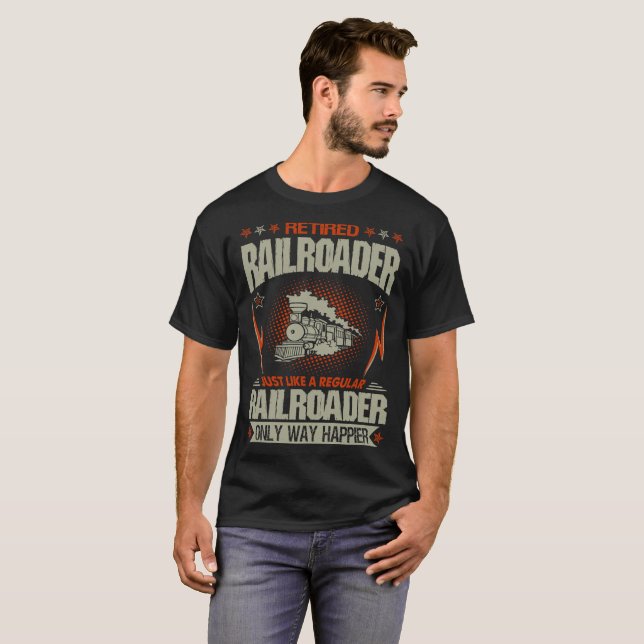 Camiseta El Railroader jubilado apenas tiene gusto de una (Anverso completo)