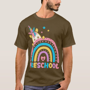Camiseta El Rainbow Unicorn De Preescolar De Nuevo Al Profe