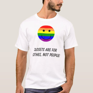 Camiseta el rainbowsmiley, armarios está para la ropa, no