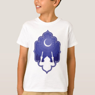 Camiseta El Ramadán y saludo de Eid al-Fitr Mubarak
