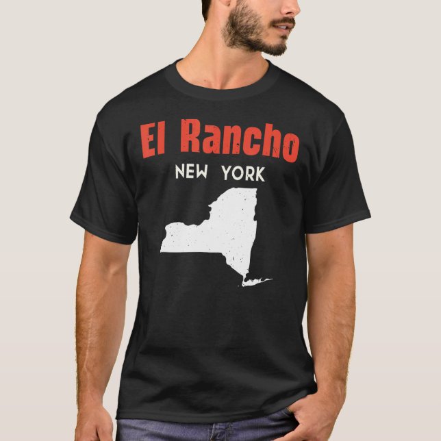 Camiseta El Rancho Nueva York Estados Unidos Viaja New Yo (Anverso)