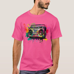 Camiseta El Rap De Hip De Ghetto Blaster 80'S 90