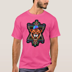 Camiseta El rapero Tigre sagrada geometría patrones fractal