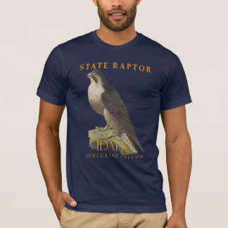 Camiseta El raptor territorial de Idaho El Falco peregrinus