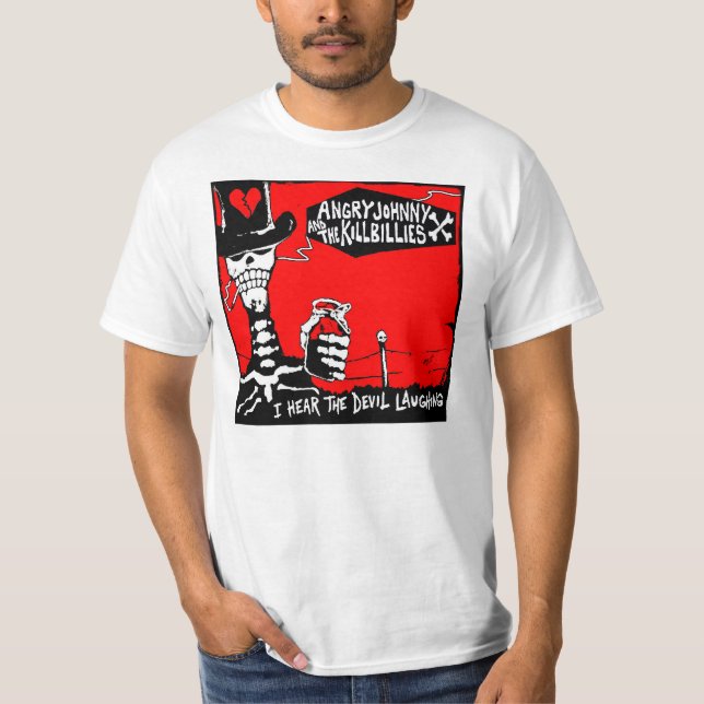 Camiseta El Rasguño-Yo viejo oye la risa del diablo (Anverso)