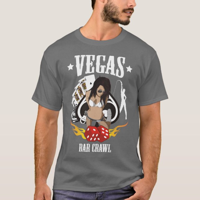 Camiseta El rastreo del bar de Vegas (Anverso)