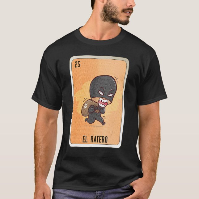 Camiseta El Ratero Mexican Slang Lottery Bingo Cards (Anverso)
