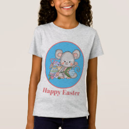 Camiseta El ratón lindo de Pascua añade el mensaje
