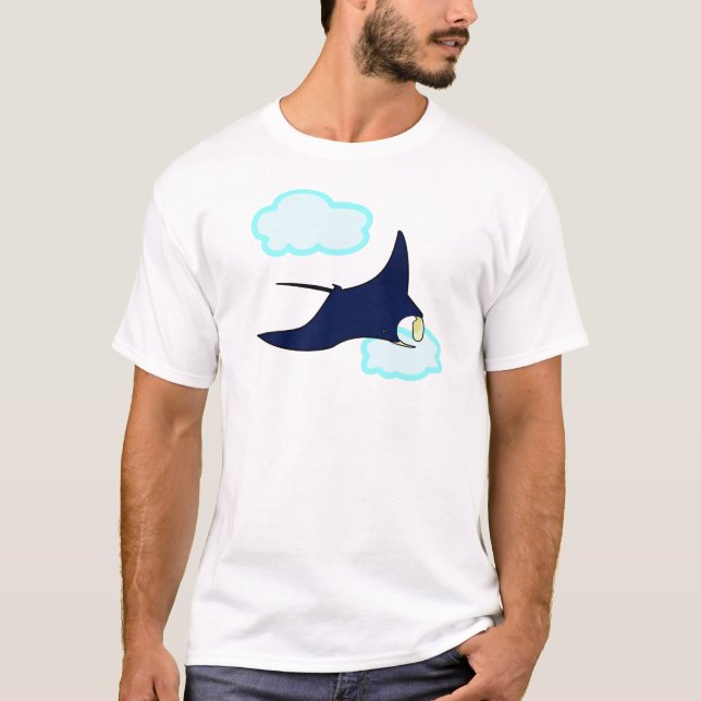 Camiseta El rayo de Manta increíble del vuelo (Anverso)
