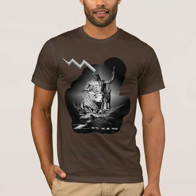 Camiseta El Rayo de Zeus – Gráfico de Poder Mítico (Anverso)