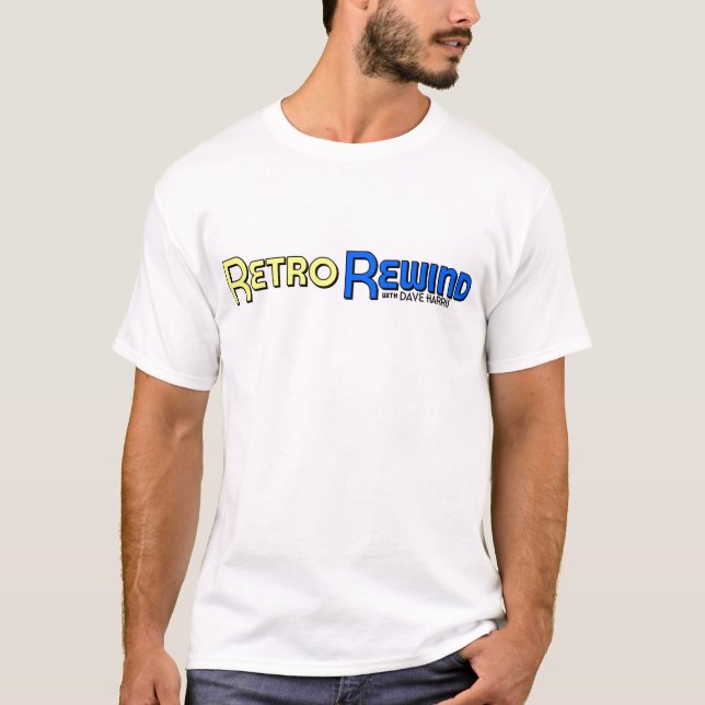 Camiseta El rebobinado retro con Dave Harris DHP apoya (Anverso)