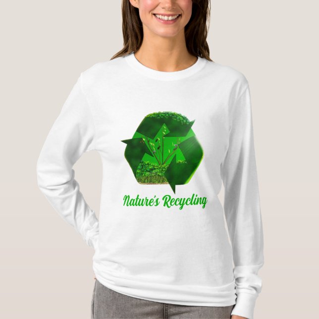 Camiseta El reciclaje de la naturaleza (Anverso)