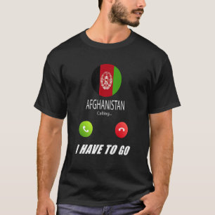 Camiseta El recuerdo de la bandera de Afganistán que Afgani