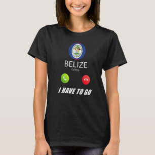 Camiseta El recuerdo de la bandera de Belice que Belice lla