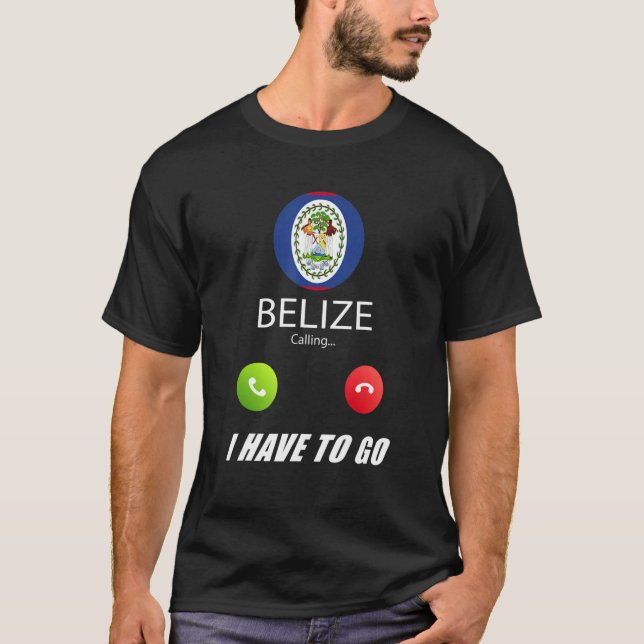 Camiseta El recuerdo de la bandera de Belice que Belice lla (Anverso)