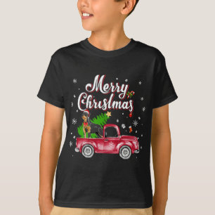 Camiseta El recuperador de Rottweiler viaja con Navidades d