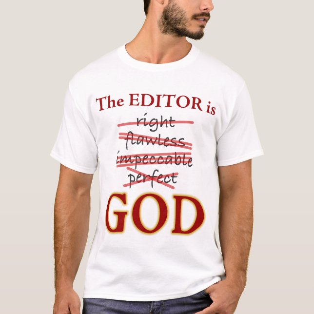 Camiseta El redactor es DIOS (Anverso)