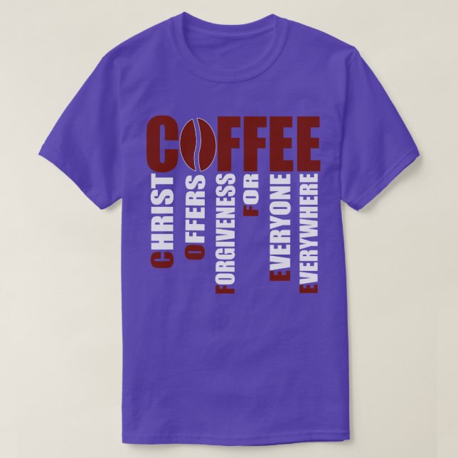 Camiseta El regalo cristiano Cristo ofrece perdón a cada un (Diseño del anverso)