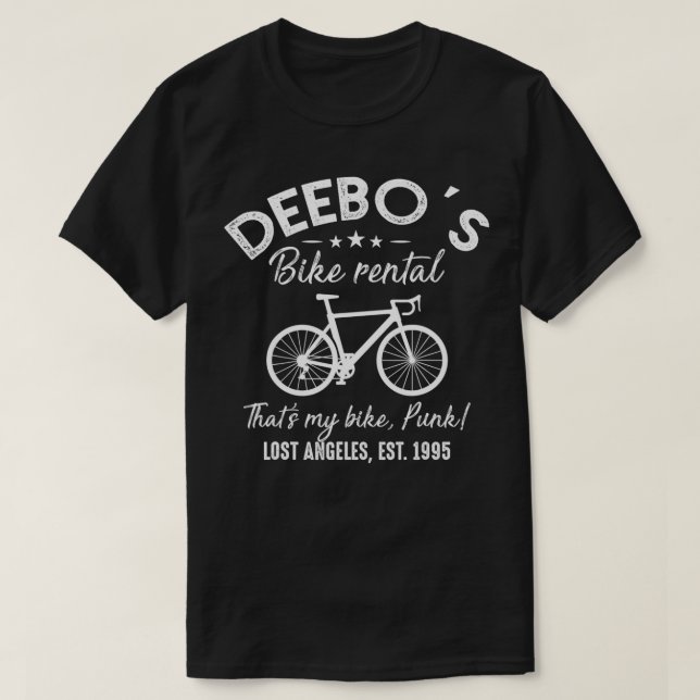 Camiseta El regalo de ciclismo de alquiler de bicicletas de (Diseño del anverso)