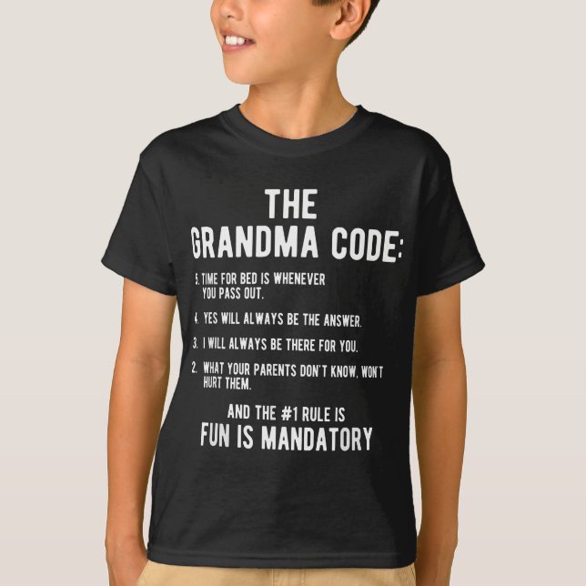 Camiseta El regalo de la abuela del nieto (Anverso)