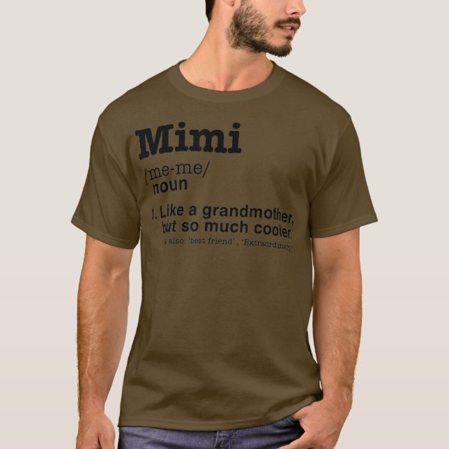 Camiseta El regalo de la abuela divertida de la definición  (Anverso)