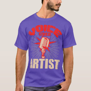Camiseta El regalo de la actriz actriz de micrófono de Voic