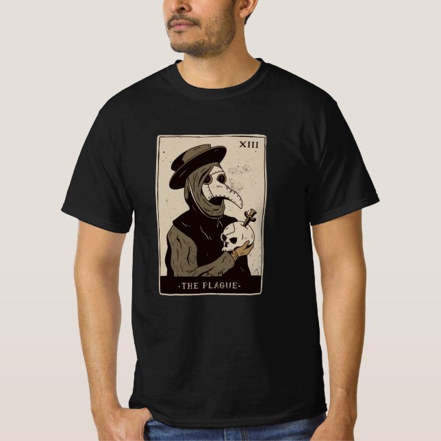 Camiseta El regalo de la tarjeta Tarot - La peste (Anverso)