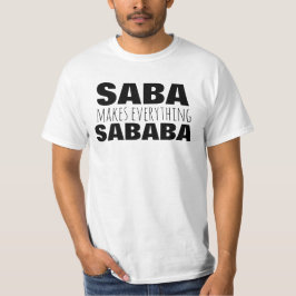 Camiseta El regalo de los abuelos del Día del abuelo de Sab