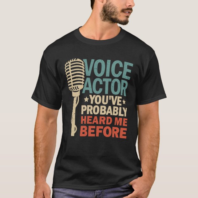 Camiseta El regalo de los actores de voz sobre artista (Anverso)