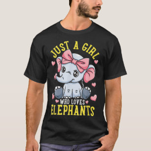 Camiseta El regalo de los amantes del elefante es sólo un C