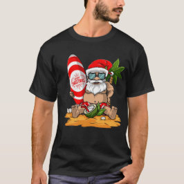 Camiseta El regalo de los Navidades de Hawaii Santa Funny