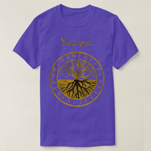 Camiseta El regalo de los Vikings Yggdrasil (Diseño del anverso)