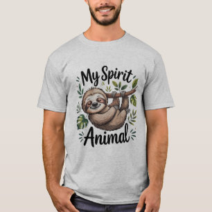 Camiseta El regalo de mi animal espiritual, un perezoso div
