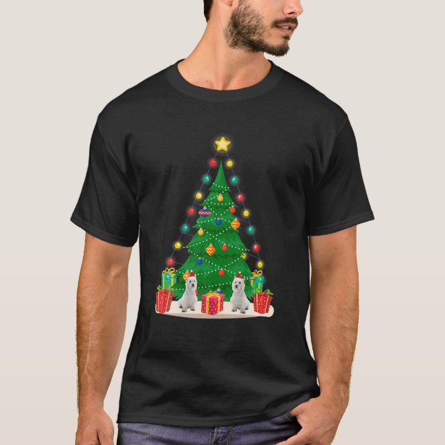 Camiseta El regalo de Navidad divertido del árbol de navida (Anverso)