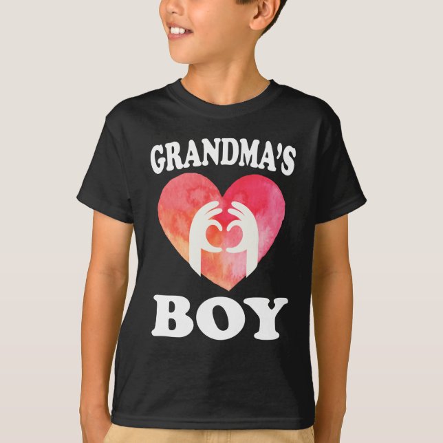 Camiseta El regalo de niño nieto de la abuela (Anverso)
