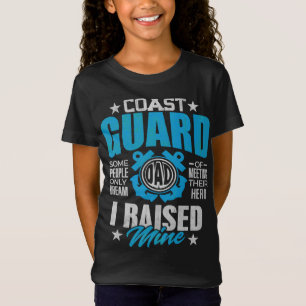Camiseta El regalo de papá de la Guardia Costera aumentó mi