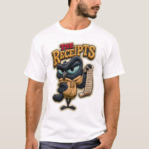 Camiseta El regalo de parche bordado de cuervo divertido de