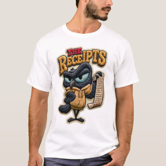Camiseta El regalo de parche bordado de cuervo divertido de